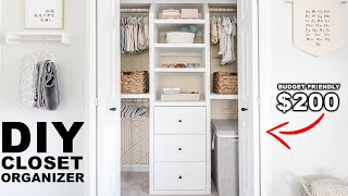 DIY Builtin Closet Organizer [upl. by Ramirolg]