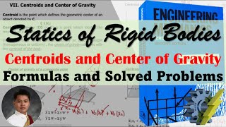 Engineering Mechanics Statics  Centroids and Center of Gravity Filipino [upl. by Florette]