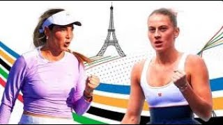 Donna Vekic vs Marta Kostyuk  Olympics 2024 [upl. by Sorrows]