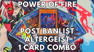 Altergeist 1 Card Combo Tutorial post April Banlist 2024 TCG Yugioh [upl. by Stedmann]