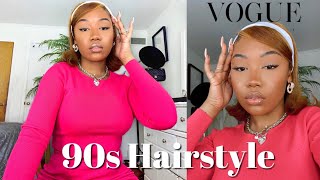 90s Swoop and Flipped Hair Tutorial [upl. by Dallman871]