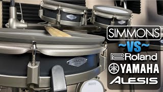 Simmons vs Everybody Is Simmons just as good as Roland Yamaha and Alesis [upl. by Einwahs]