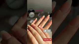 Almond nails tutorial 🩷 asmr manicure manicured nails nailart naildesign viralshorts [upl. by Dougald228]