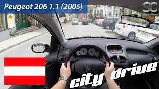 Peugeot 206 11 2005  POV City Drive [upl. by Ainnat]