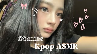 24 mins kpop asmr for sleep 🪐ღ´ [upl. by Anayk]