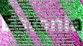 Throught the storm lyrics and song [upl. by Aphra]