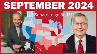 2024 United States senate election prediction  September 2024 [upl. by Caines437]