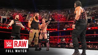 FULL MATCH Reigns vs Owens vs Rollins vs Jericho vs Strowman Raw Nov 7 2016 [upl. by Enehpets]