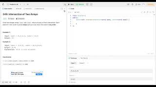 LeetCode DCC March 2024  Day 10  349 Intersection of Two Arrays [upl. by Fernandez]