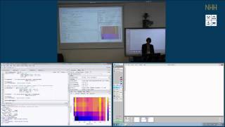 GEOSTAT 2014 Bergen Day 4 Spatiotemporal geostatistics part 3 [upl. by Ecargyram]