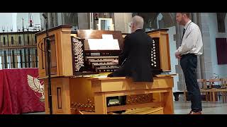 Graham Eccles performs Mendelssohn Organ Sonata 5 on the organ of Blackburn Cathedral 2792023 [upl. by Darrill]