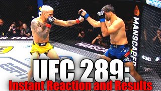 UFC 289 Charles Oliveira vs Beneil Dariush Reaction and Results [upl. by Acinomad409]