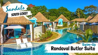 SwimUp Rondoval Butler Suite RSUP  Sandals South Coast Jamaica  Walkthrough Tour amp Review 4K [upl. by Nemhauser32]