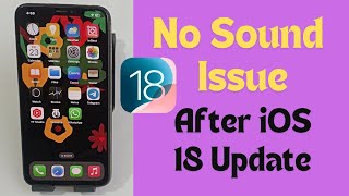 How to Fix No Sound Issue on iPhone in iOS 18  iPhone Audio Problem After Update [upl. by Eugirne]