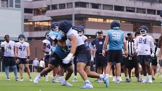 UNC Football Fall Camp DL Rodney Lora [upl. by Garlen]