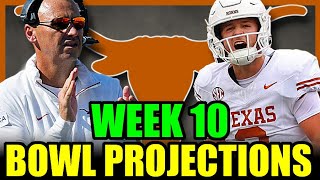 Texas Football  Week 10 Bowl Projections amp Predictions for the Rest of the Season [upl. by Retsel153]