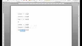 Word 2010 Tabulatoren und Tabellen [upl. by Coltun543]