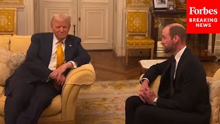 Good Man This One Trump Meets With Prince William After NotreDame Cathedral Reopening [upl. by Cy]