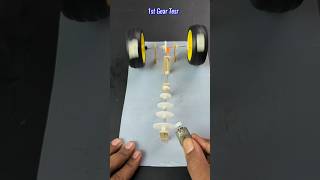 Plastic Gear Mechanism  Dc Motor Project shorts dcmotor motor [upl. by Nivaj]