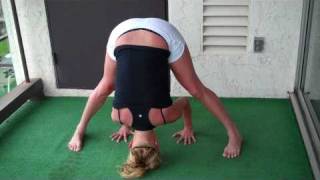 Tripod Headstand Sirsasana B to Crow Pose Bakasana [upl. by Ahsenahs]