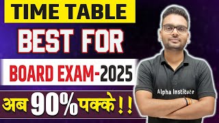 Best Timetable For Class 12th 2025  Topper Time Table Kaise Banate Hai  Daily Routine To Score 90 [upl. by Ahtibbat]