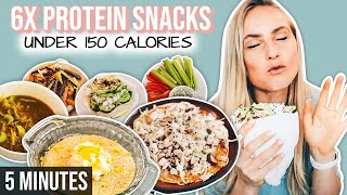 6x High Protein  Low Calorie Snacks for weight loss 5 min [upl. by Lilian32]