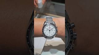 Omega Speedmaster White 2024 on Wrist 65 inches luxurywatches [upl. by Razal557]