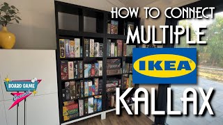 How to connect two Ikea Kallax shelves together without drilling or glue [upl. by Aohsoj611]