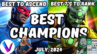 Best Champions Ranked amp Tier List  July 2024 MCoC  Vegas Tier List amp Spreadsheet  Patriot Leader [upl. by Irrok16]