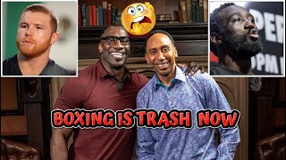 UNREAL Stephen A Smith and Shannon Sharpe Go Off On Canelo Alvarez For Ducking [upl. by Gavrila818]