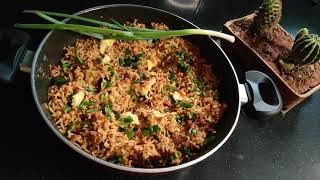 Szechuan Egg Fried Rice Recipe  Schezwan Egg Fried Recipe  Deccan Flavors [upl. by Dayiz912]