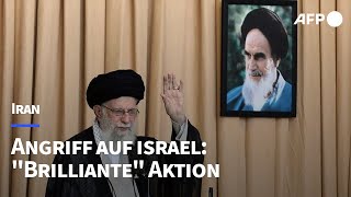 Iran Raketenangriff auf Israel war quotbrillante Operationquot  AFP [upl. by Millian797]