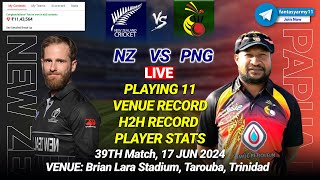 🔴LIVE NZ vs PNG Prediction  NZ vs PNG  New Zealand vs Papua New Guinea 39TH T20 [upl. by Huntley]