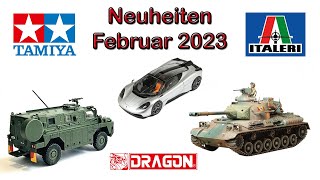 Tamiya Dragon und Italeri Modellbau Neuheiten  Februar 2023 [upl. by Caasi847]