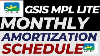 GSIS MPL LITE MONTHLY AMORTIZATION SCHEDULE  PAYMENT TERMS [upl. by Ramar]