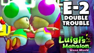 Luigis Mansion Dark Moon  Treacherous Mansion  E2 Double Trouble Nintendo 3DS Walkthrough [upl. by Shandy6]