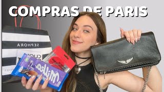 COMPRINHAS EM PARIS  SEPHORA ZADIG VOLTAIRE ADIDAS ZARA BERSHKA NORMAL [upl. by Isidro]