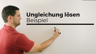 Ungleichung lösen Beispiel mit Betrag auf einer Seite  Mathe by Daniel Jung [upl. by Yup]