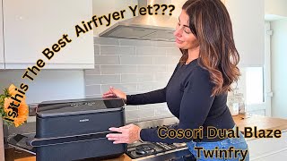 Air fryer cooking Product opening amp review Cosori Duel Blaze Twinfry airfryer [upl. by Mignon]