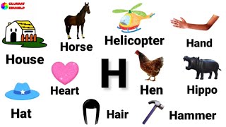 H letter words in English  Words starting with H  Letter H words with pictures [upl. by Ssej]