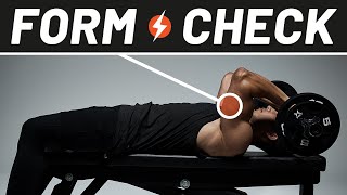 Get Bigger Triceps with Skull Crushers  Form Check  Men’s Health [upl. by Ardnuahsal]