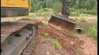 How to grade with a Volvo Crawler Excavator Part 8 of 15 [upl. by Ydnes73]