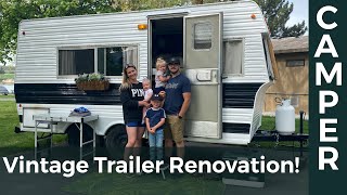 Vintage Trailer Renovation — Full Overview Video [upl. by Etnoved]