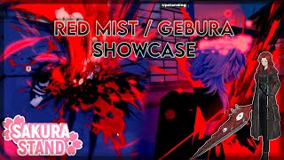 The Red Mist showcase  how to get Description in Sakura Stand [upl. by Britni]