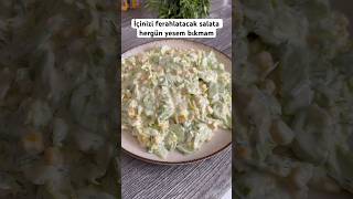 Soslu göbek marul Salatası tarifi👇 keşfet keşfetteyiz food trend recipe shorts shortasmr [upl. by Carrington606]