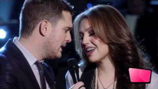 Thalia Performs Feliz Navidad With Michael Buble [upl. by Aihgn]