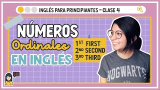 LOS NÚMEROS ORDINALES 💎 FIRST SECOND THIRD  Inglés para principiantes [upl. by Ladew]