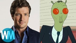 Top 10 Celebrities Who Appeared on Rick and Morty [upl. by Heinrike186]