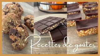 3 RECETTES de collations faciles amp gourmandes 🍪 [upl. by Bail]