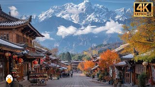 Baisha Ancient Town Lijiang🇨🇳 Discover The Magical World Heritage Village 4K UHD [upl. by Illehs]